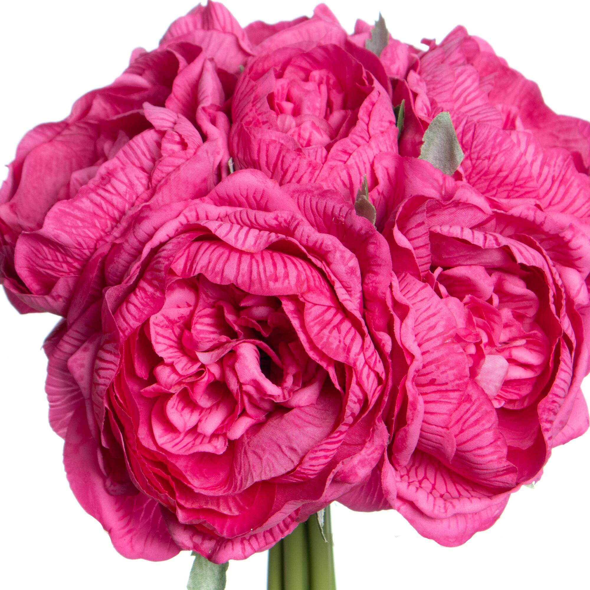 11" Dark Pink Peony Real Touch Deluxe Bush by Ashland®